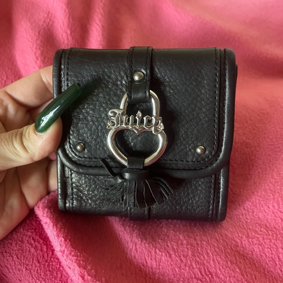 Juicy Couture Handbags - Vintage Y2K Juicy Couture Leather Wallet<3